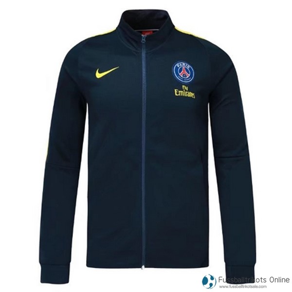 Paris Saint Germain Sweatjacken 2017-18 Blau Marine Fussballtrikots Günstig